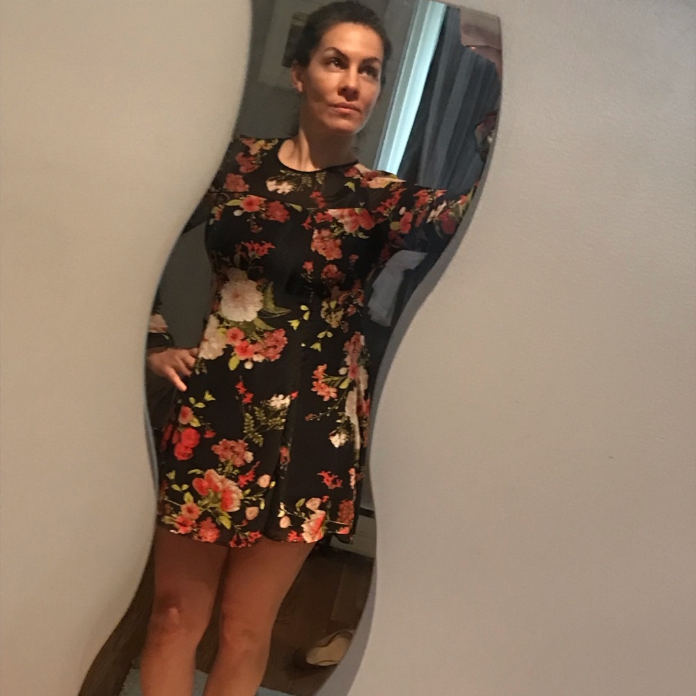 Kimchi Blue size Small black floral dress
